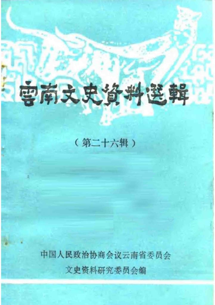 云南文史资料选辑（第二十六辑·护国运动）-滇史